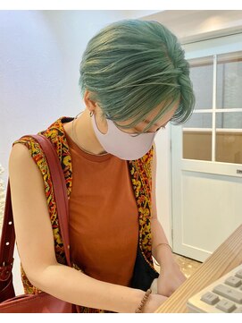 レンク(LENC) ハンサムショート ペールグリーン