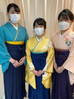 ヘアースタジオエル 卒業式 袴着付け ヘアーセット