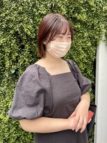 カサネ(casane)&nbsp;切りっぱなしbob×オレンジカラー