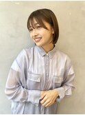 あご下ボブ/ミニボブ/切りっぱなしボブ