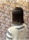 【髪質改善&オイルカラー】外はねボブ