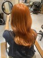 ラボヌール ヘアー エクラ(La Bonheur hair eclat) ブリーチ必須明るいオレンジカラー(^^)