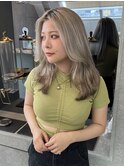 韓国レイヤーカット/ヨシンモリフェイスレイヤー/艶髪カラー