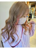 ワンポイント(^^)イヤリングカラー×PINK♪《20代30代》