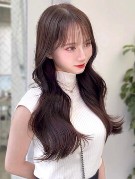 アイシー 表参道(ICY) 韓国トレンドヘア＊薄め前髪がお洒落なうるツヤレイヤーロング