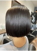 低ダメージ縮毛矯正ボブ