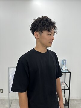 ブラウン(Brown) スパイラルパーマ×かきあげウェーブ