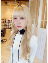 ヘア ルミナス バイ フォルテ(HAIR LUMINAS by FORTE) こなれミディ/前髪/黒髪/ボブルフ/ネビージュ/小顔/ワンレン