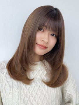 ガーデン 銀座(GARDEN) デジタルパーマ　チェリーブラウン　レイヤー　イメチェン