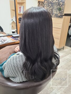 アンクラウド(an cloud) アッシュグレー/グレージュ/ブリーチなしカラー