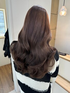 ビビバイベル(BiVi by BHEL) グレージュミルクティーベージュカラー韓国レイヤーカット桑名