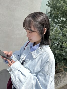 ヘアサロン エン(hair salon en.) オリーブグレージュ×くすみグレージュ