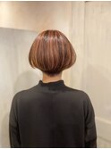 ペールピンクがアクセントなバレーヤージュ