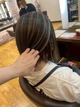ヴァンカウンシル 清須店(VANCOUNCIL) ハイライトでおしゃれに◎重く魅せない軽やかボブ/ブリーチ