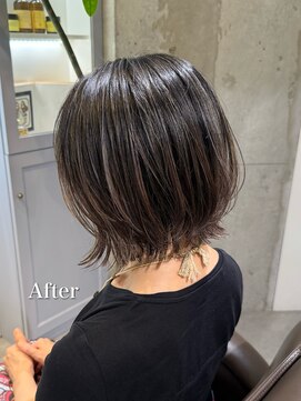 ロエ(loe) 地毛も白髪も活かす！大人のグレージュ地毛ハイライト