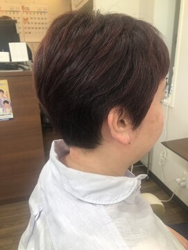 美容室 アンジェ(Ange) ベリーショート☆マニキュアピンク