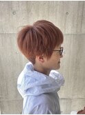 オレンジブラウン×ベリーショート