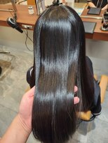 エイクス ヘア デザイン×美髪クリニック 千葉(AQs hair design)&nbsp;くびれヘア/アプリコットオレンジ/夏/髪質改善[千葉駅]