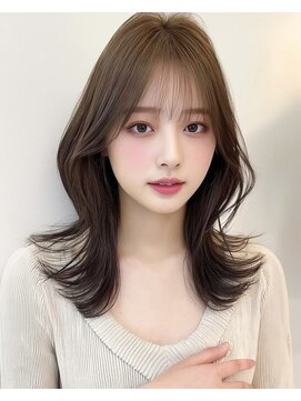 ハム 立川(hum) ココアベージュ/オリーブグレー/小顔/黒髪[立川/髪質改善]