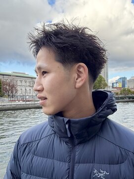 クオンヒール 淀屋橋店(QUON HEAL) スパイキー/ベリーショート/ショート/テーパーフェード△