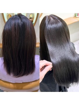 ゴカンムード(Gokan mood) 髪質改善縮毛矯正ハイライトダブルカラーショートカット30代40代