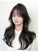 韓国スタイル/ナチュラルくびれヘア_くびれ巻き_レイヤーカット