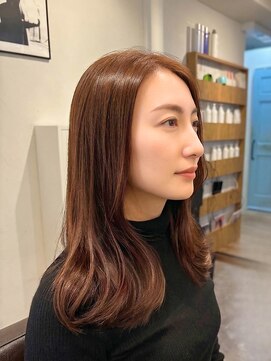 ジプソ 池袋西口(Gypso) 白髪ぼかし×髪質改善ブラウンカラー＋カット