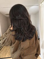 エトワ 中央店(etoi)&nbsp;大分ハッシュカット胸上鎖骨下ミディアムレイヤースタイルかるめ