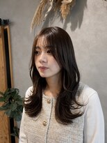 ハウリーヘアアンドスパ(HAURY hair&spa)&nbsp;レイヤーカット×透明感アッシュブラウン