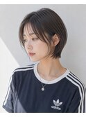 襟足コンパクトな上品丸みショート