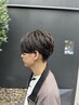 【松岡指名限定】メンズカット+曲がる縮毛矯正
