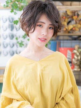 カバーヘア イヴ 戸頭店(COVER HAIR EVE) *EVE戸頭*くせ毛風カール前下がり大人ボブb