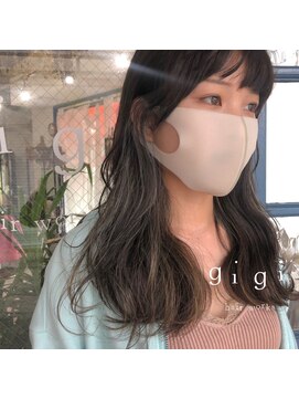 ジジ ヘアワークス(gigi hair works) 顔周りインナーカラー
