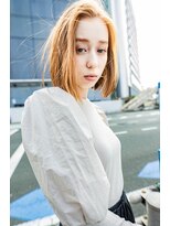 クラン(clan)&nbsp;前下がりボブ/モテ髪カタログ/小顔に見せるヘア/前髪カット