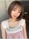 【Lond Alexia】柴田知亜希モテボブ透明感アッシュベージュ
