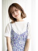 イヤリングカラーがポイント♪ニュアンスボブルフ・・・HINATA