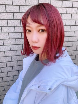 リア(Lia by KENJE) Lia＆汐見悠佑　高発色♪美髪こなれミディ♪