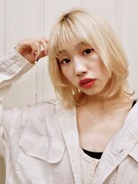 オペラ(OPERA by BALLET HAIR)&nbsp;ハイトーン大人カラー ミディアムウルフ 20代30代40代