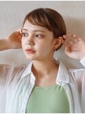 クールショートボブ／オン眉