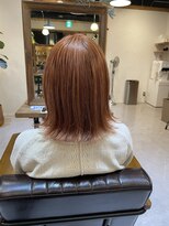 チリンバイロストシティー(Chillin by LOSTCITY)&nbsp;コーラルオレンジ外ハネボブ