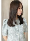 センターパート抜け感ヘアエアストレートTb5上尾20代30代40代