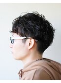 刈り上げマッシュパーマ