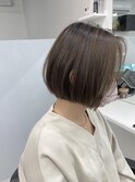 ブリーチ無しミニボブベージュ