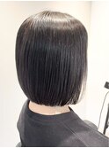 切っぱなしボブ/ミディアムボブ/大人ボブ/ショートボブ