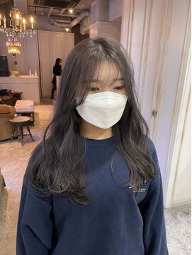 エイチ(H eitf) 【原宿エイチ】ゆるふわロング 暗めグレージュカラー