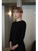 マッシュショート/ハンサムショート/金髪ショート
