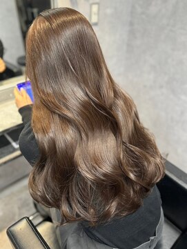 ロイオブジゼル(roi of GiseL) モカグレージュ 艶トリートメント 韓国ヘア フェミニンロング