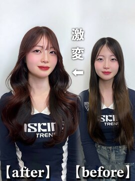 エトワ 新宿(ETOWA) 【韓国ヘア】before&after