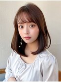 【NEW OPEN】小顔前髪あり後れ毛サイドバングメルティカラー