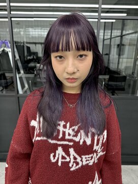 アンドスタイル(&style) レイヤーカット　ラベンダーカラー　ケアブリーチ　学割